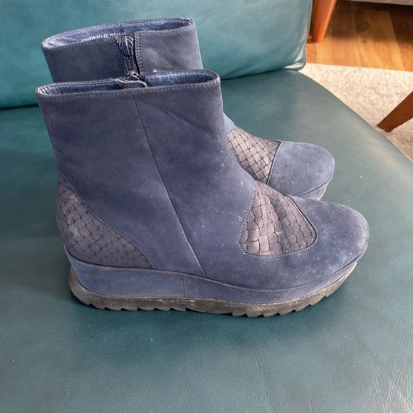 Camper Suede Wedge Heel Booties - Picture 5 of 15